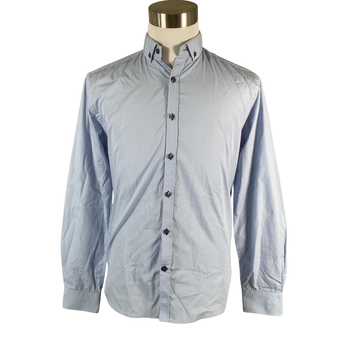 Unisex Selected - Collared shirt, size M - Light blue (1)