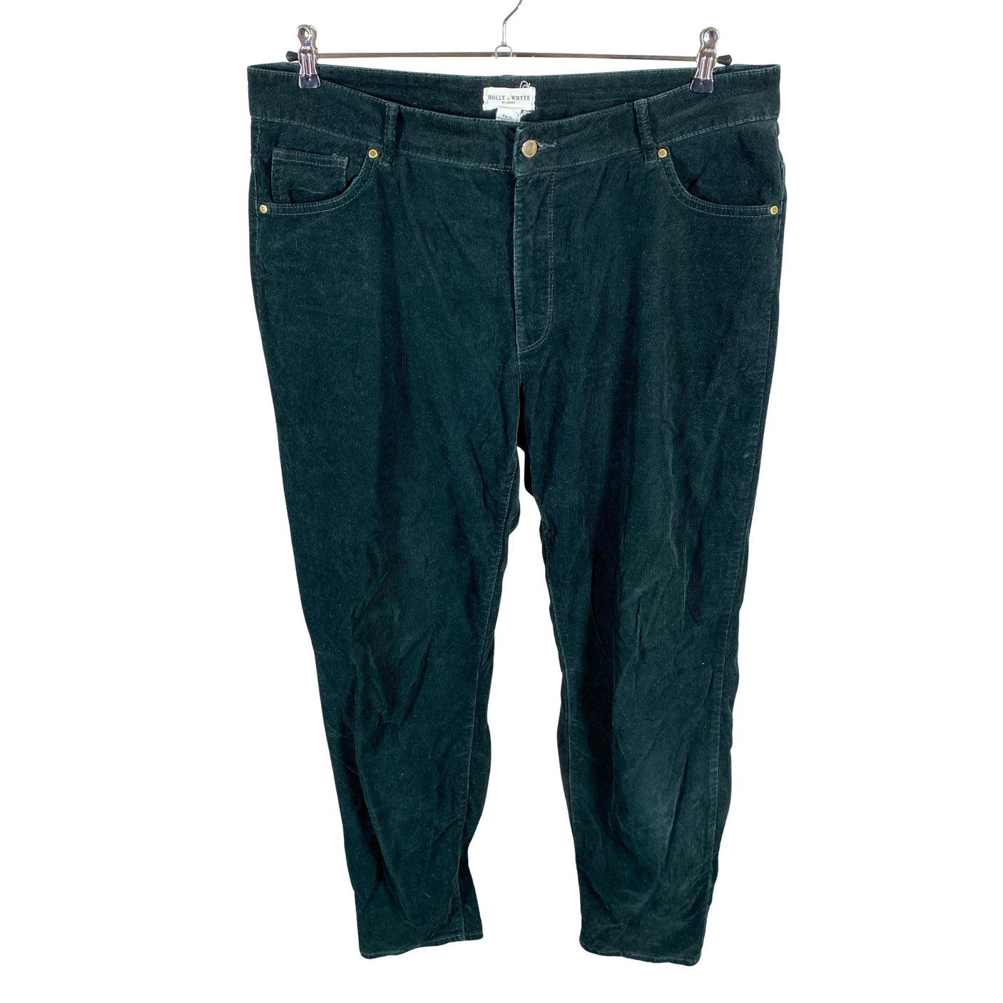 Unisex Holly & Whyte by Lindex - Velvet pants, size 48 - Green (1)