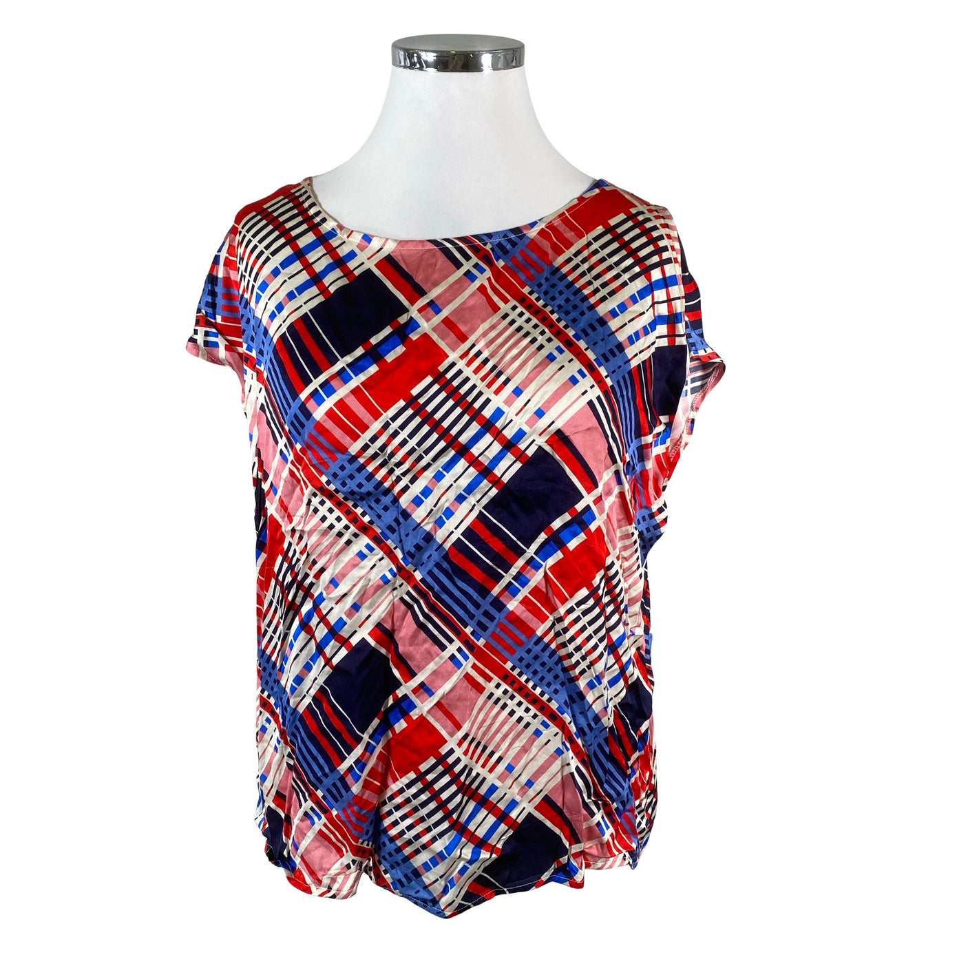 Unisex Ril's - Short-sleeved blouse, size 44 - Red (1)