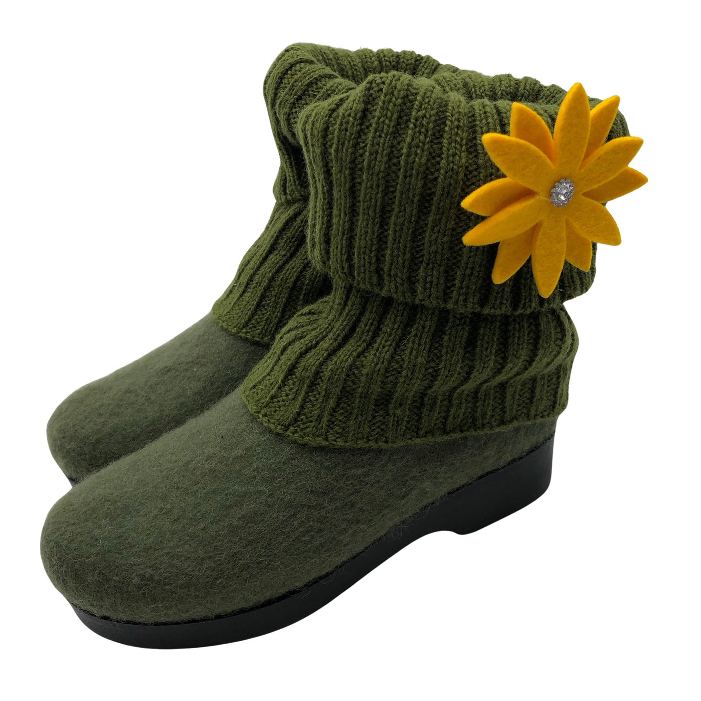Unisex Huopatehdas J.Alho - Ankle boots, size 38 - Green (3)