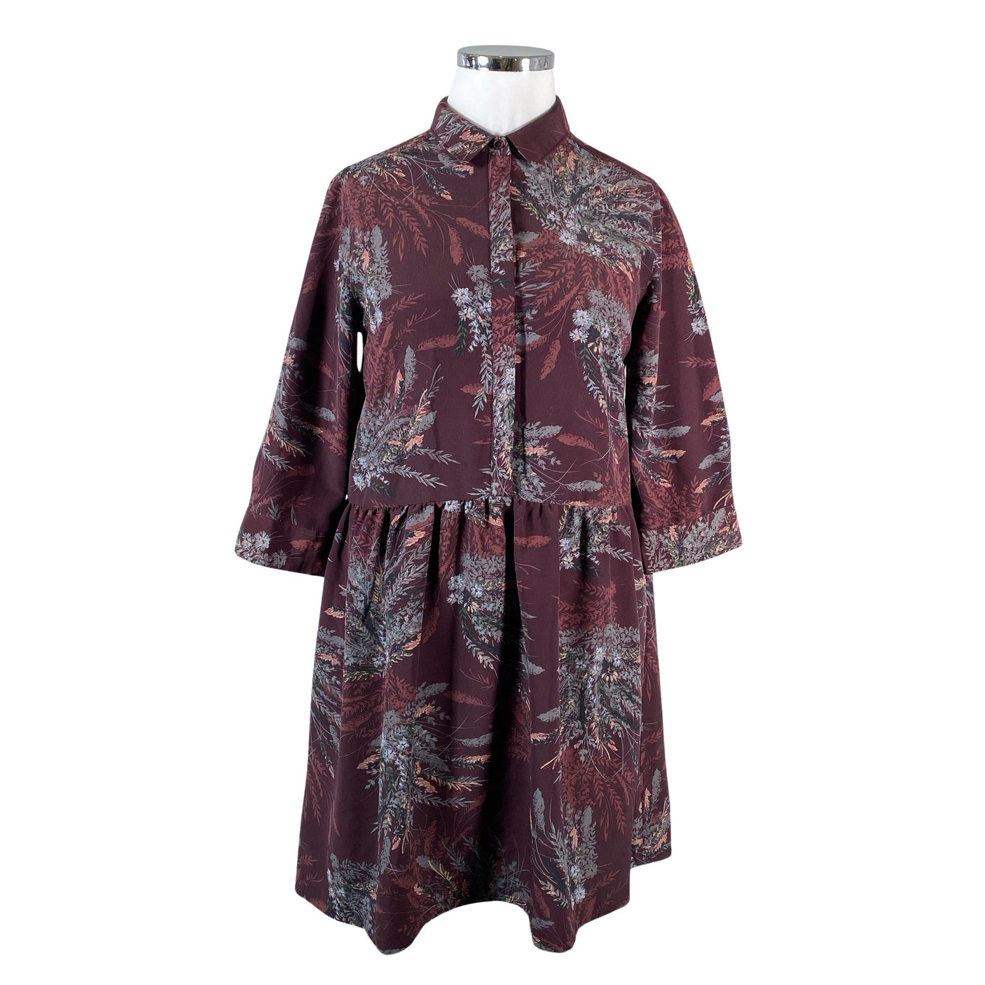 Unisex Next - Schiffon dress, size 42 - Wine red (1)