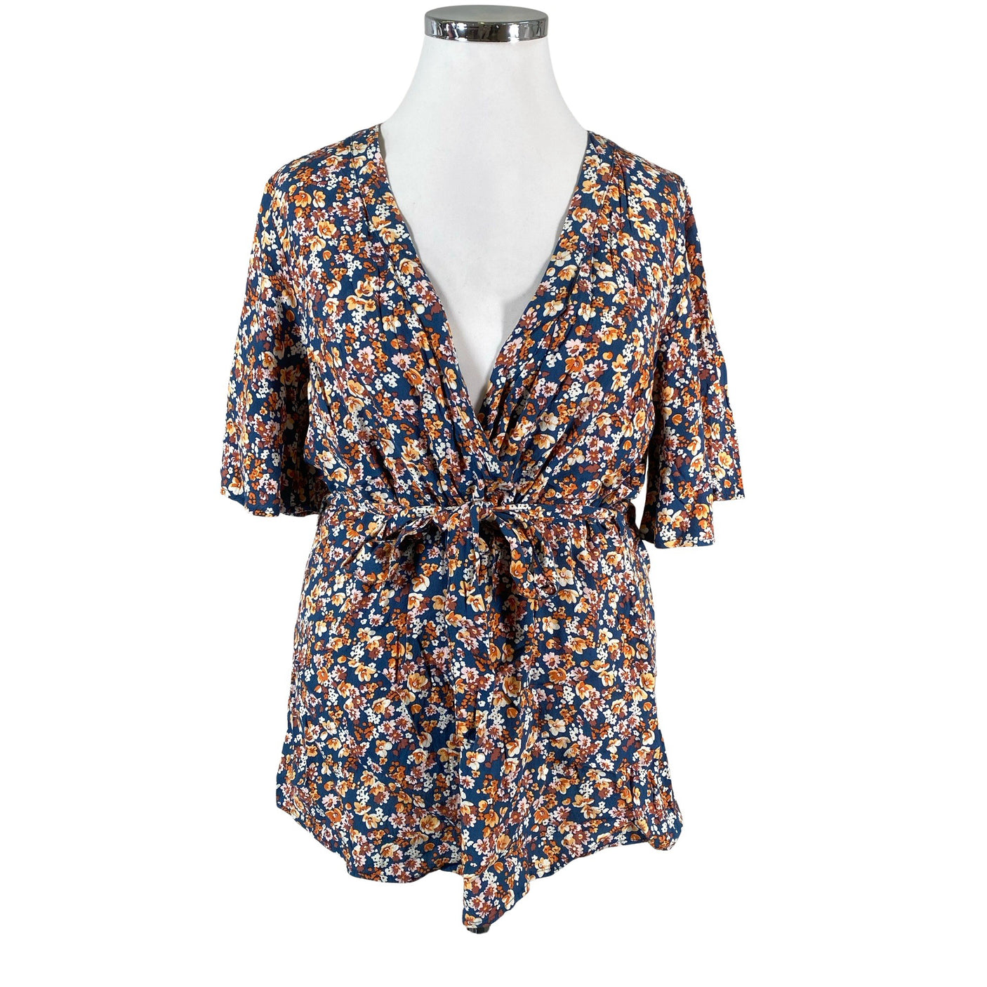 Unisex Zizzi - Short-sleeved blouse, size 44 - Blue (1)