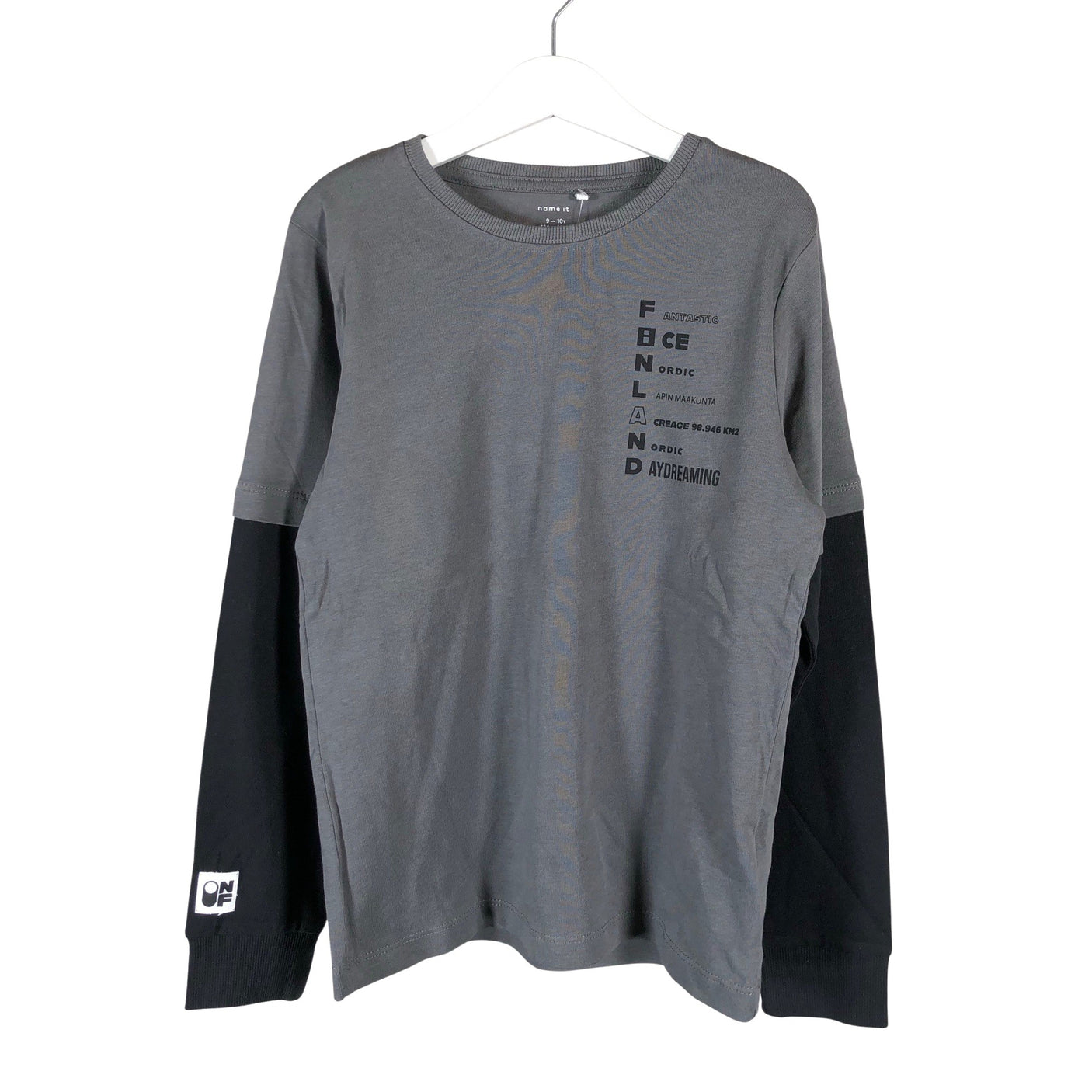 Unisex Name It - Tricot shirt, size 134 - 140 - Gray (1)