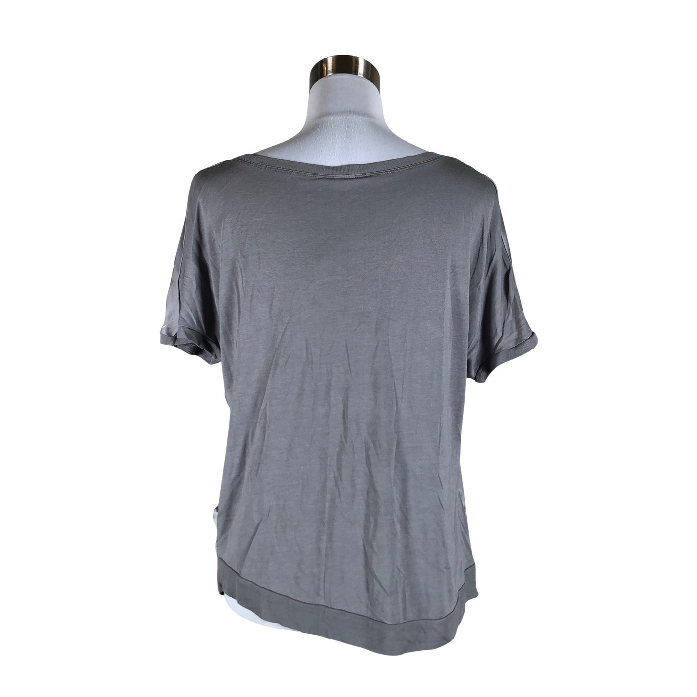 Unisex Saint Tropez - Short-sleeved blouse, size 36 - Gray (2)
