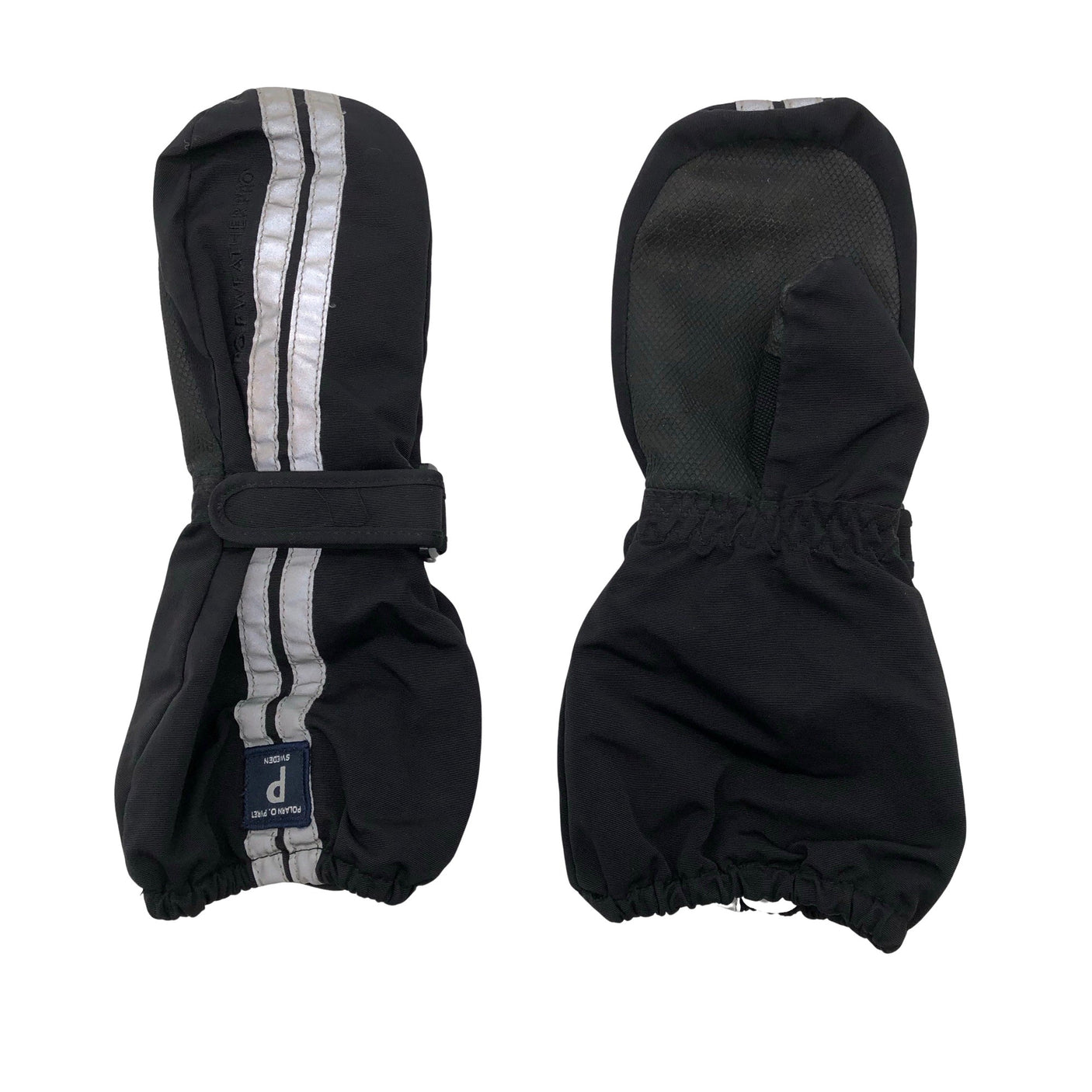 Unisex Polarn O. Pyret - Sprint/Fall gloves, size 3 - 4 vuotta - Black (1)