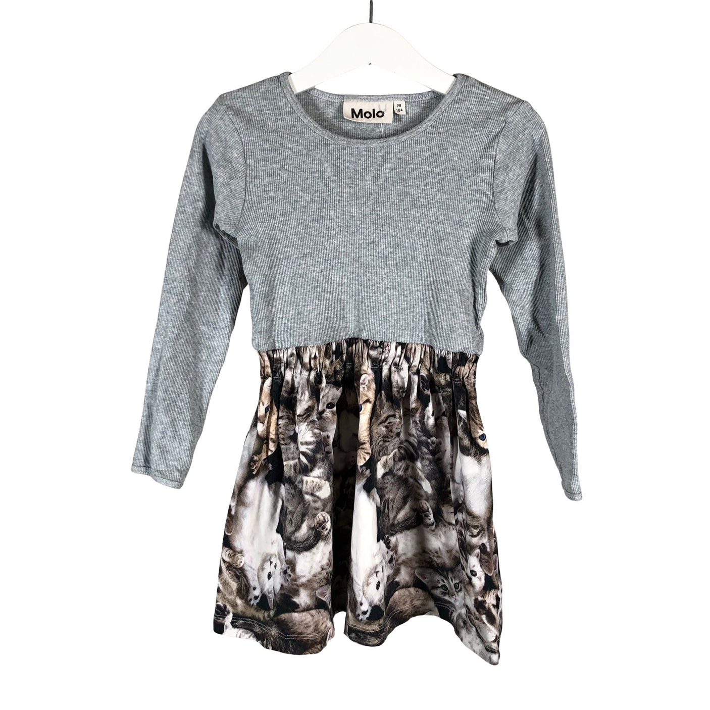 Unisex Molo Kids - Tricot dress, size 98 - 104 - Gray (1)
