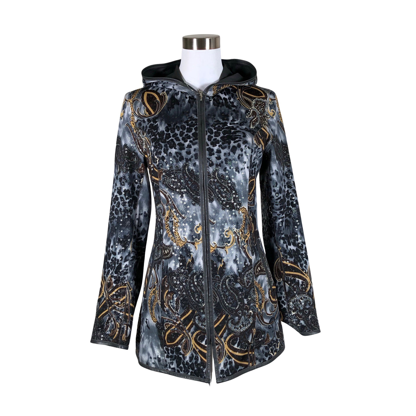 Unisex Handmade - Leather jacket, size 38 - Gray (3)