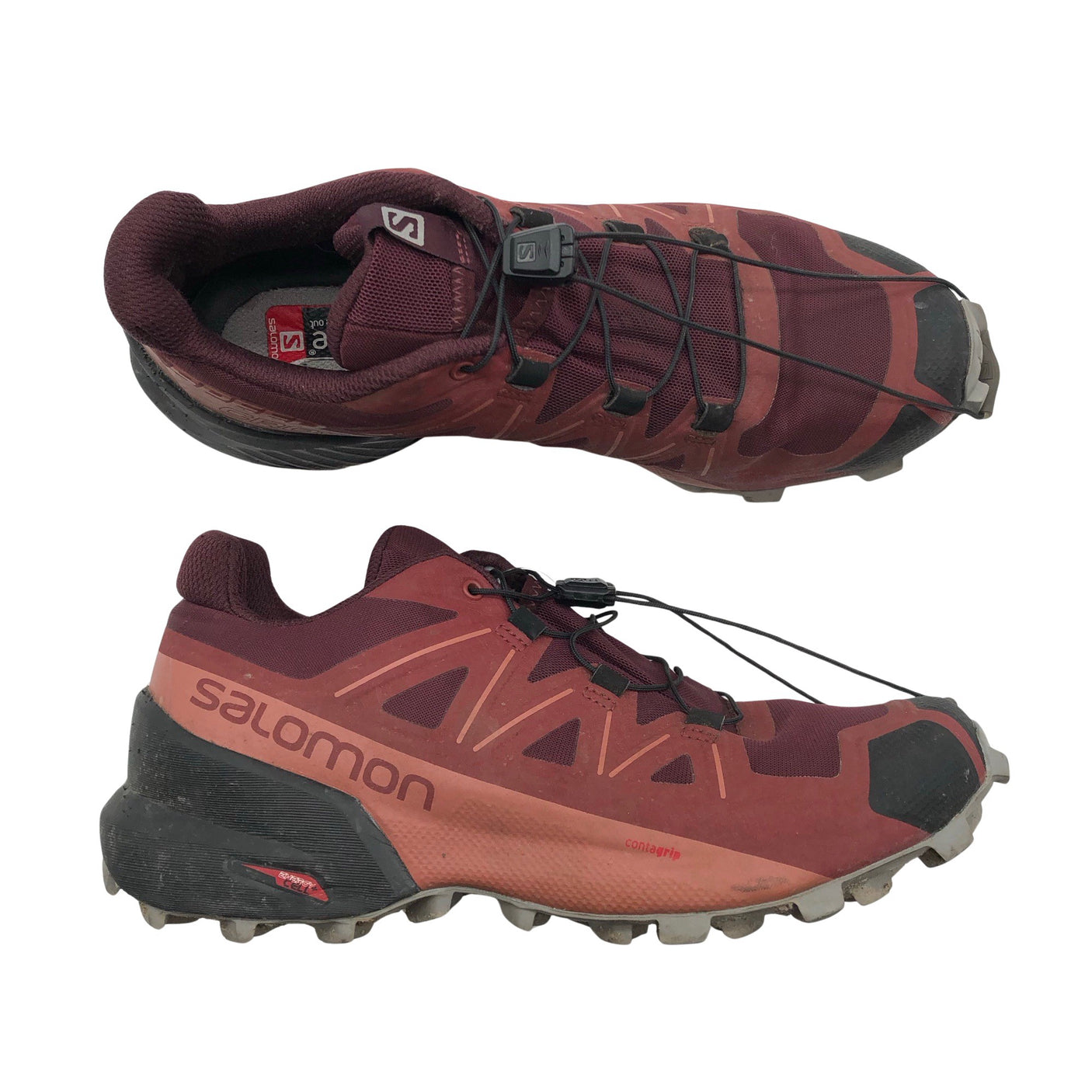 Unisex Salomon - Running shoes, size 38 - Wine red (1)