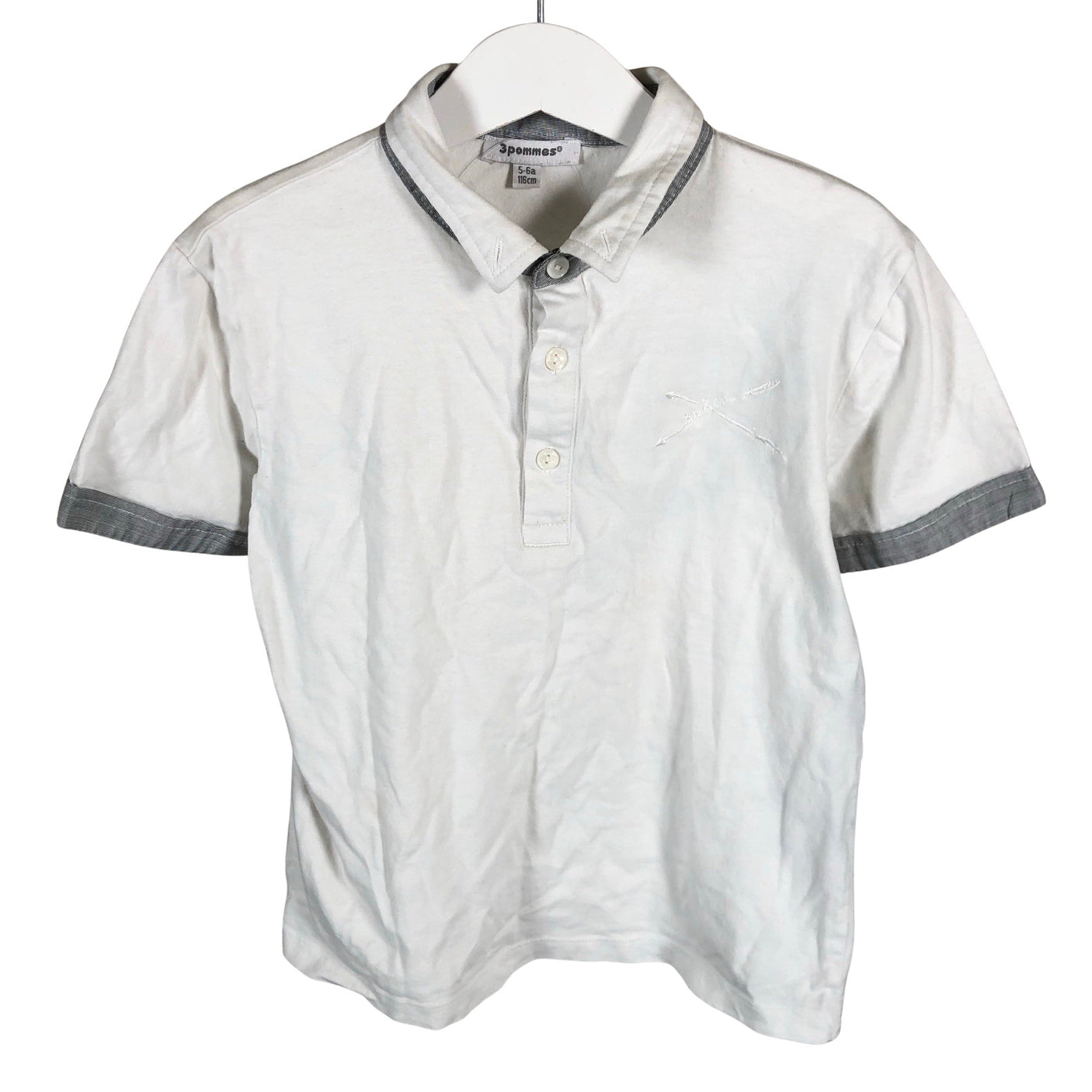 Unisex 3 pommes - T-shirt, size 110 - 116 - White (1)