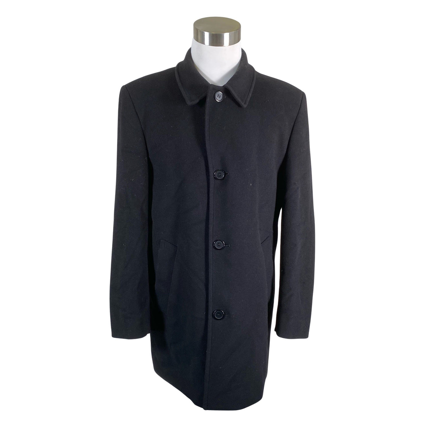 Unisex S.T.I - Wool coat, size L - Black (1)