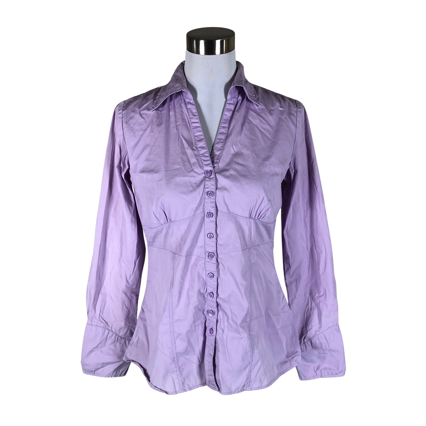 Unisex s.Oliver - Collared shirt, size 38 - Violet (1)