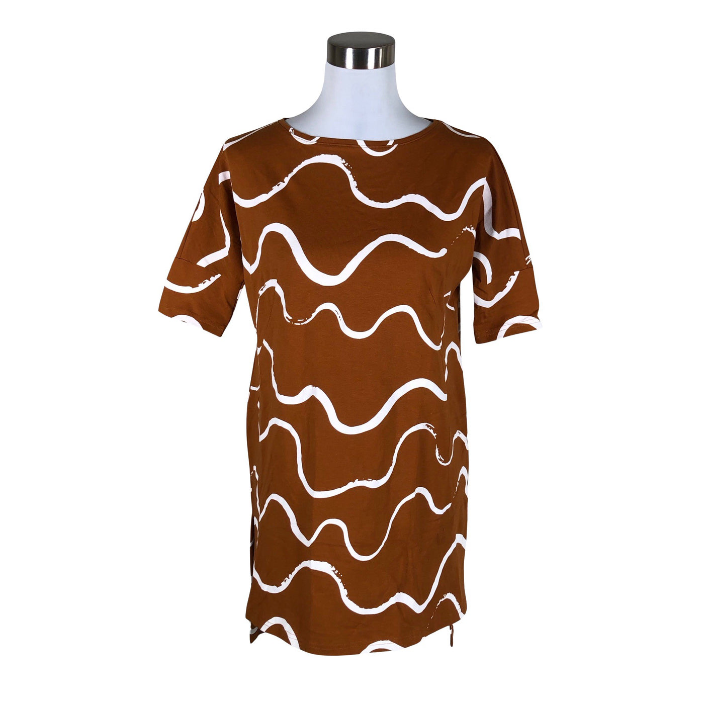 Unisex NOSH - Tricot tunic, size 34 - Brown (1)
