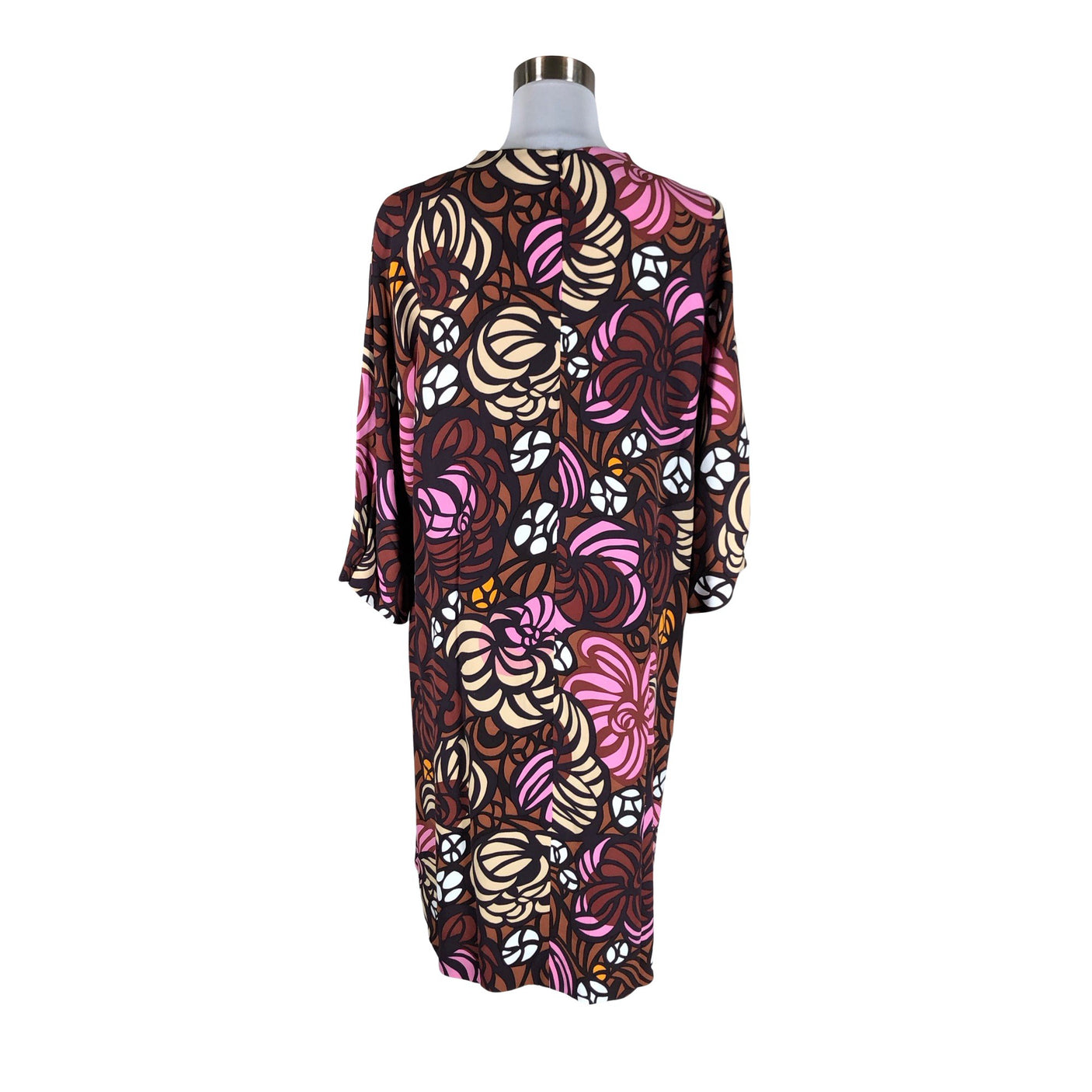 Unisex Marimekko - Schiffon dress, size 38 - Wine red (2)