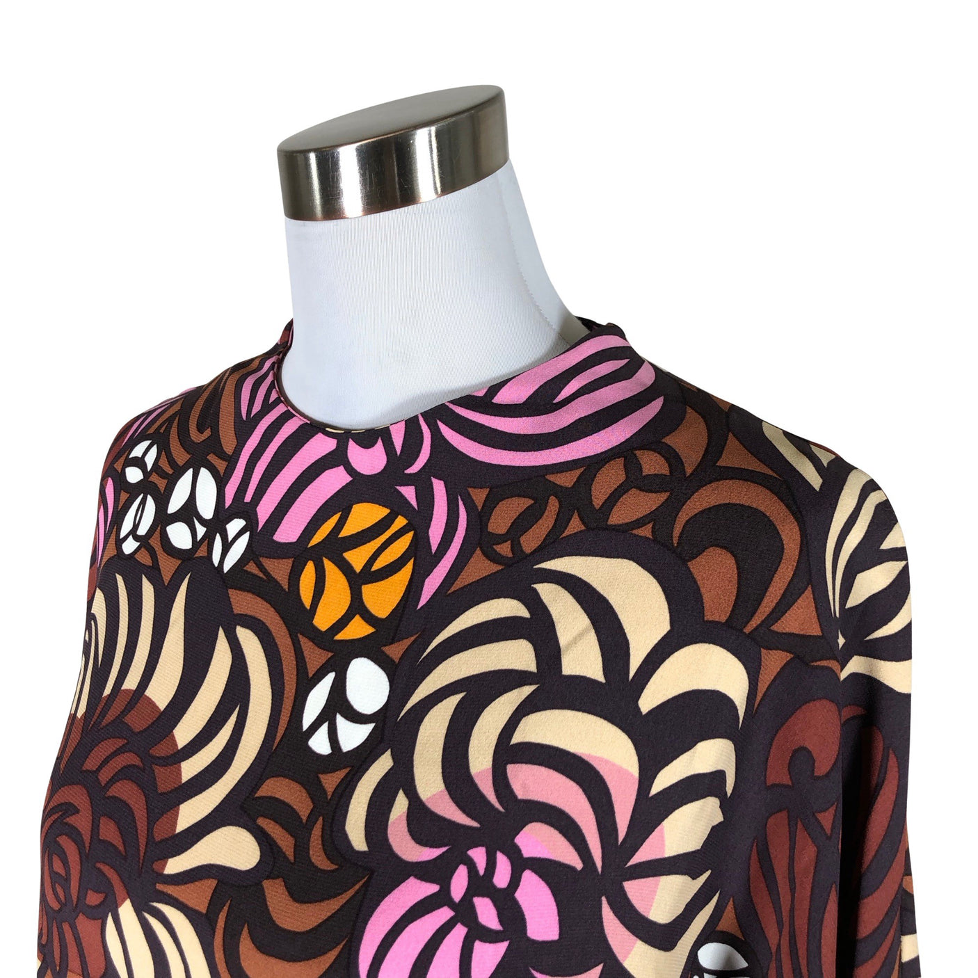 Unisex Marimekko - Schiffon dress, size 38 - Wine red (3)