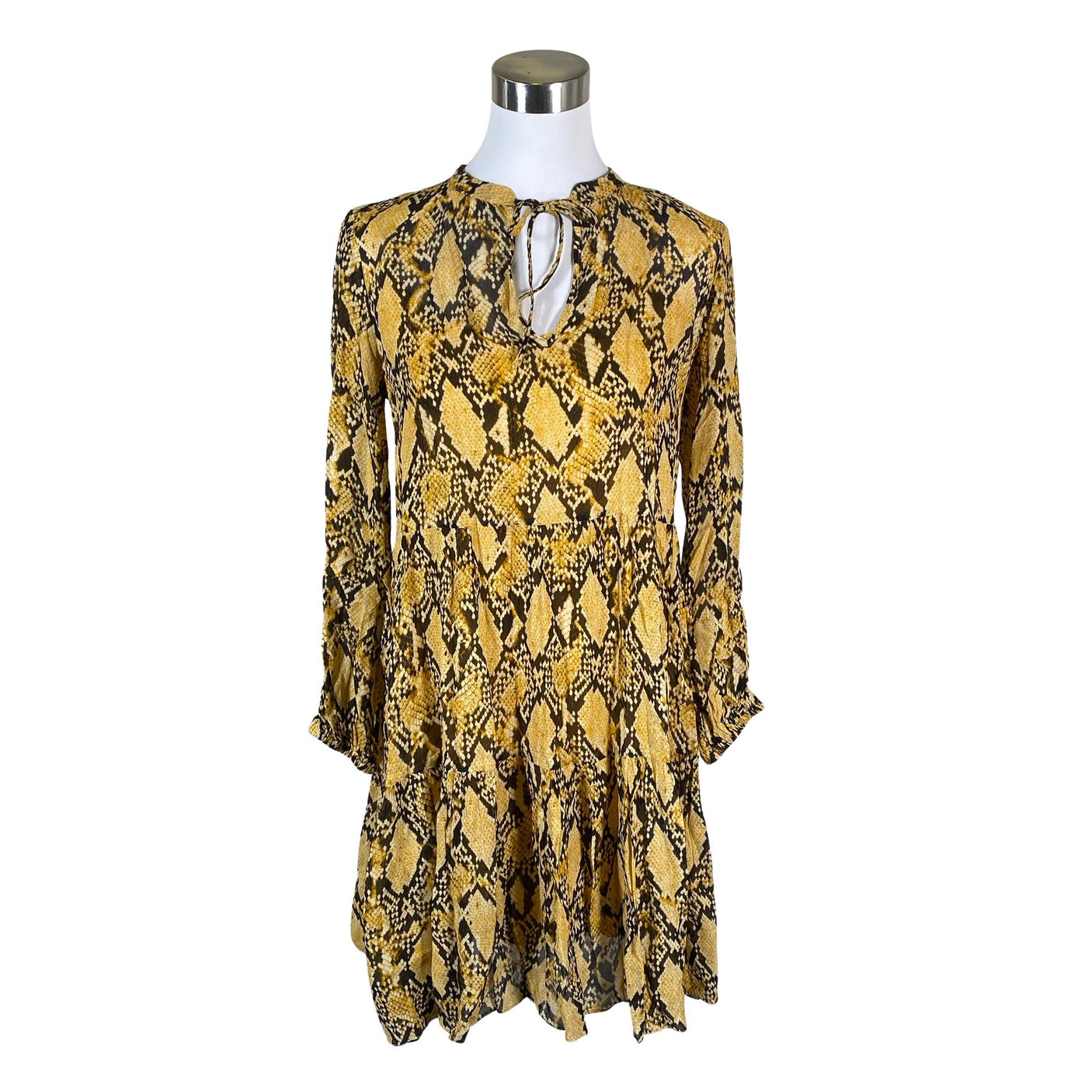 Unisex Second Female - Schiffon dress, size 34 - Yellow (1)