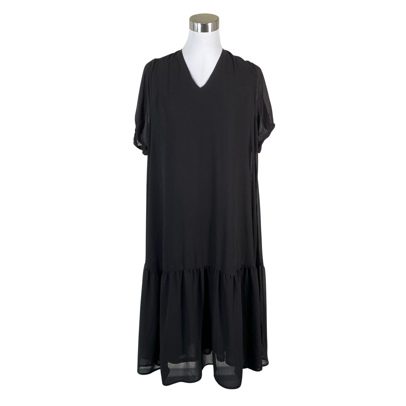 Unisex Selected - Schiffon dress, size 38 - Black (1)