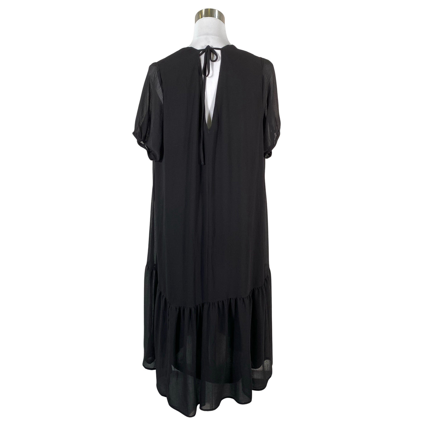 Unisex Selected - Schiffon dress, size 38 - Black (2)