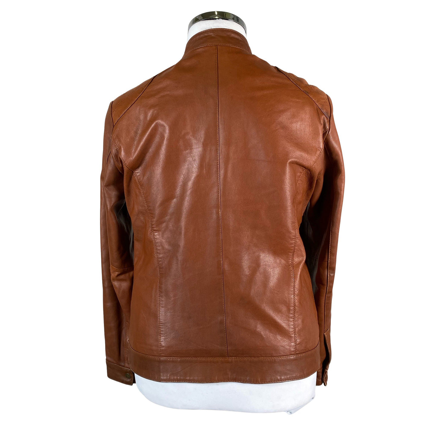 Unisex Urban Basics - Leather jacket, size 42 - Brown (2)