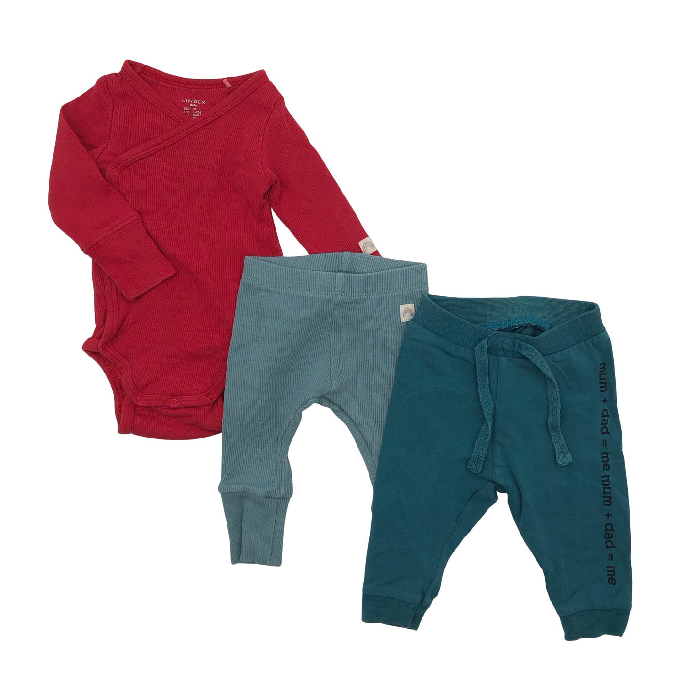 Unisex Lindex - Wrap bodysuit, size 50 - 56 - Red (1)