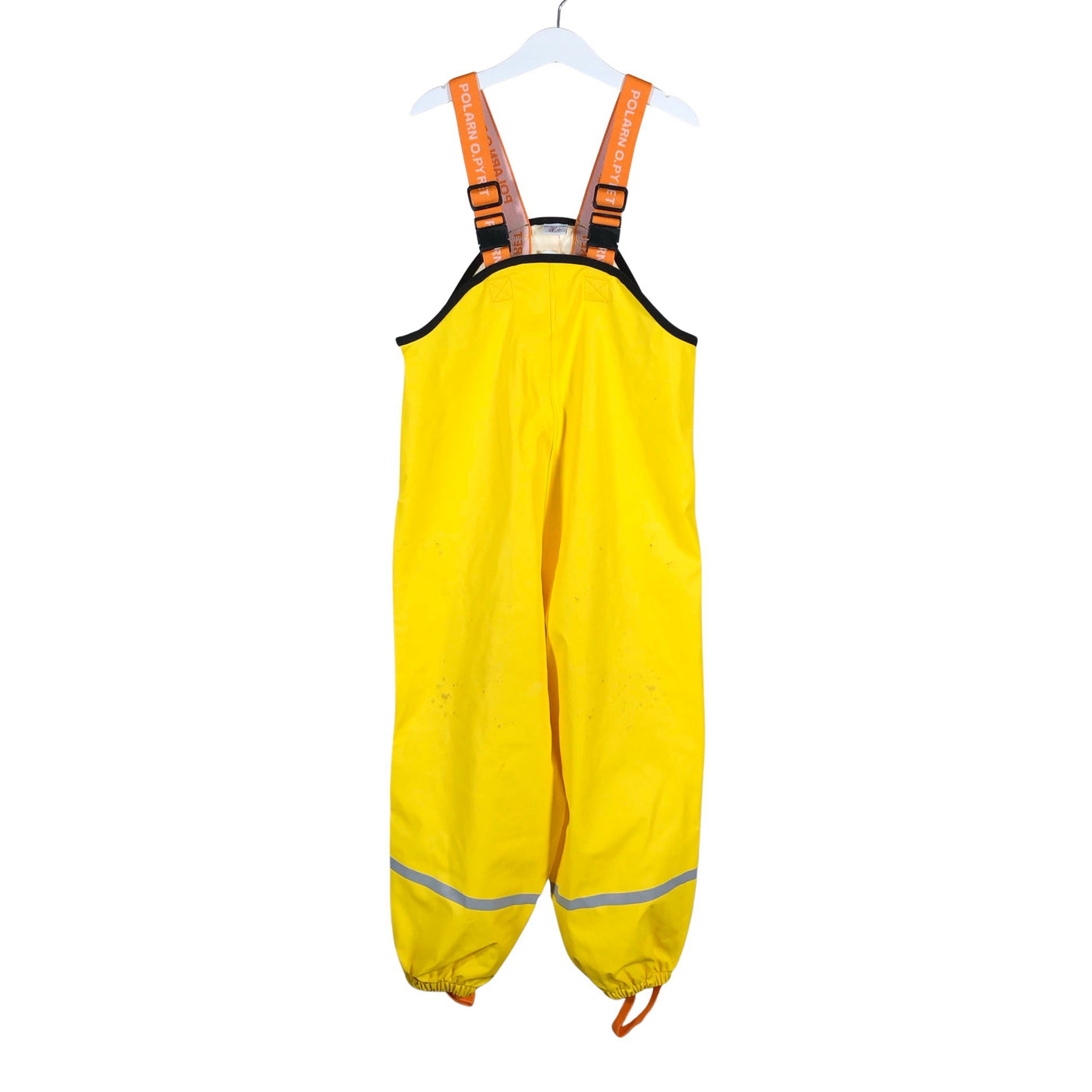 Unisex Polarn O. Pyret - Rain trousers, size 122 - 128 - Yellow (1)