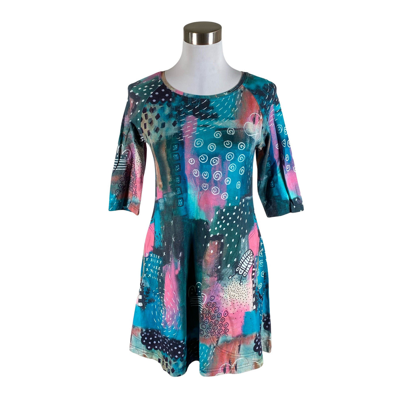 Unisex Ehta - Tricot dress, size 36 - Blue (1)
