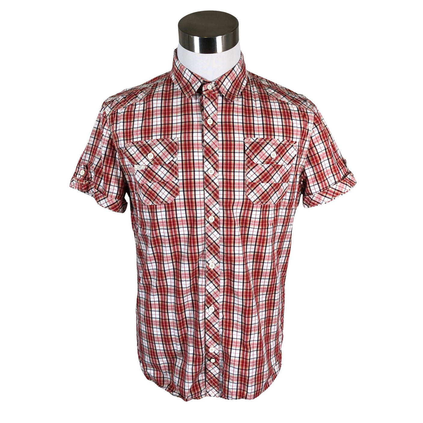 Unisex Blend - Collared shirt, size L - Red (1)