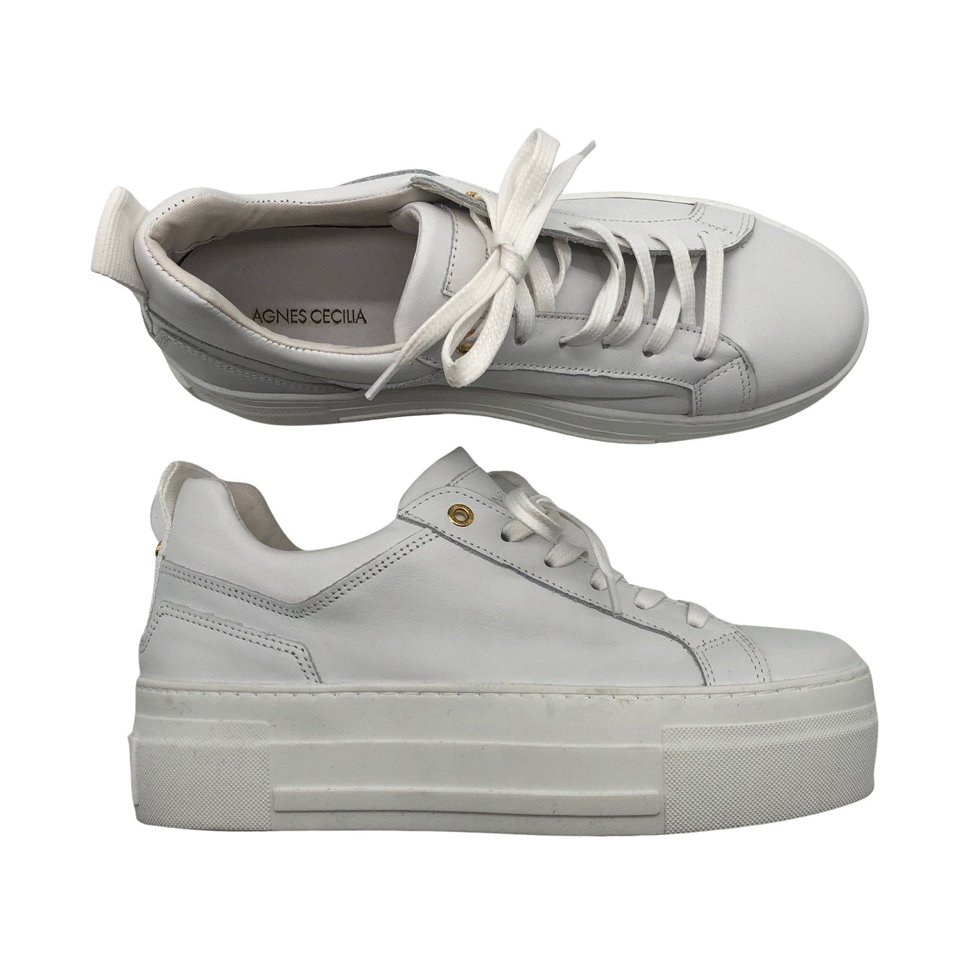 Unisex Agnes Cecilia - Casual sneakers, size 41 - White (1)