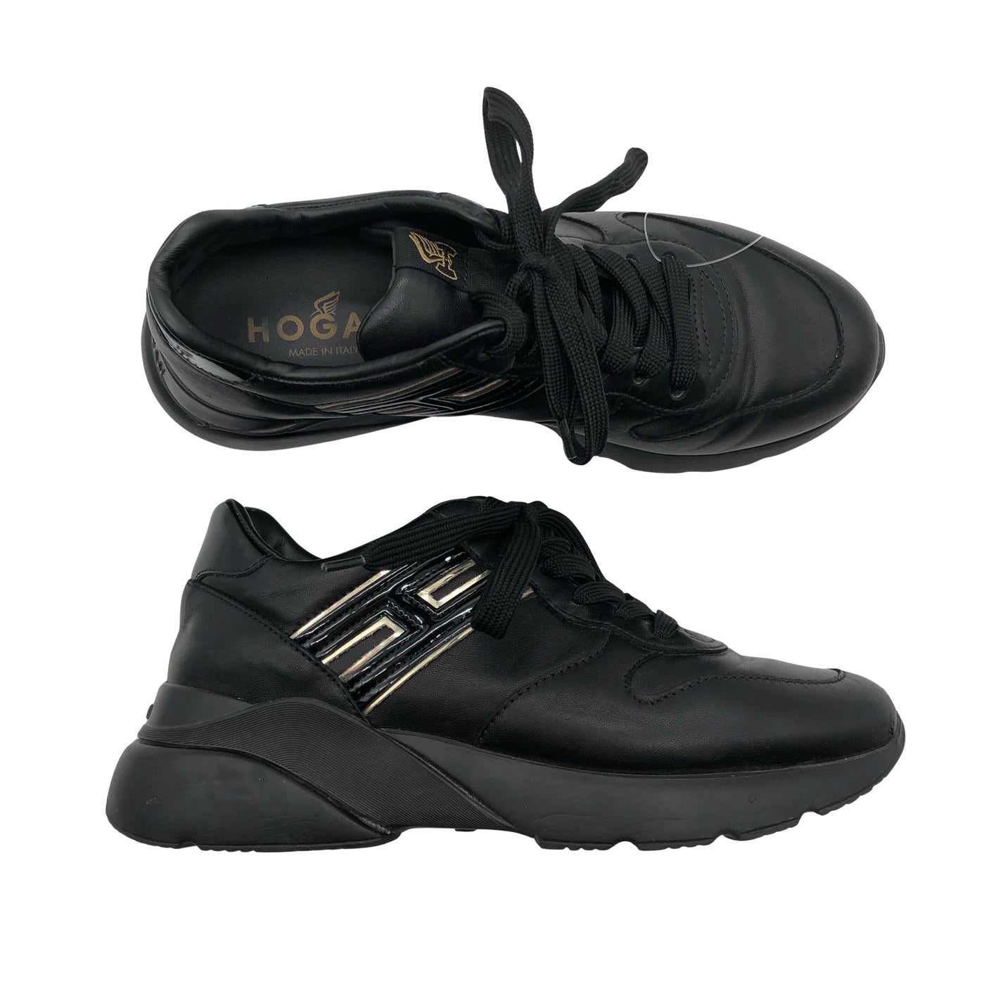 Unisex Hogan - Casual sneakers, size 35 - Black (1)