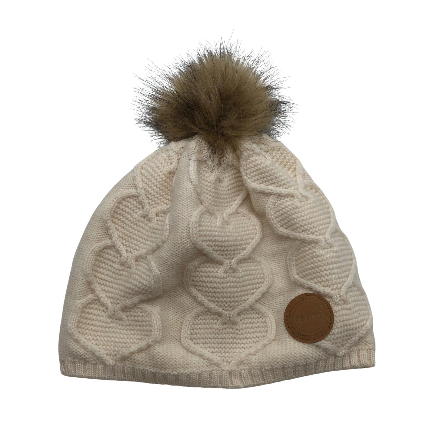 Unisex Reima - Winter beanie, size 52 - 54 cm - Natural white (1)
