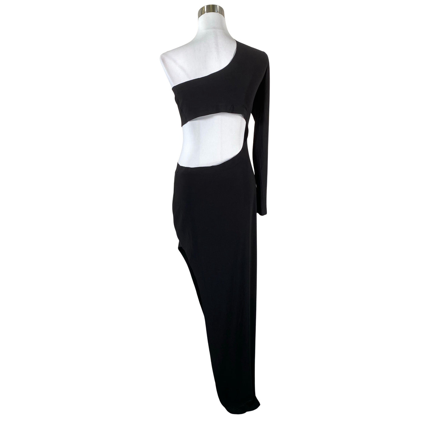 Unisex Norma Kamali - Schiffon dress, size 40 - Black (3)