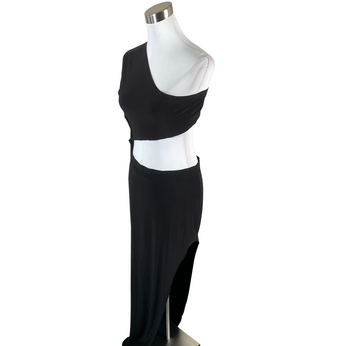 Unisex Norma Kamali - Schiffon dress, size 40 - Black (2)
