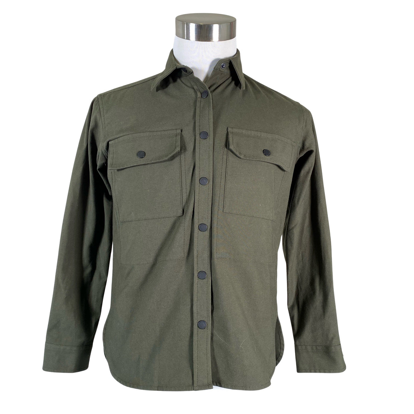 Unisex Knowledge Cotton Apparel - Collared shirt, size S - Green (1)