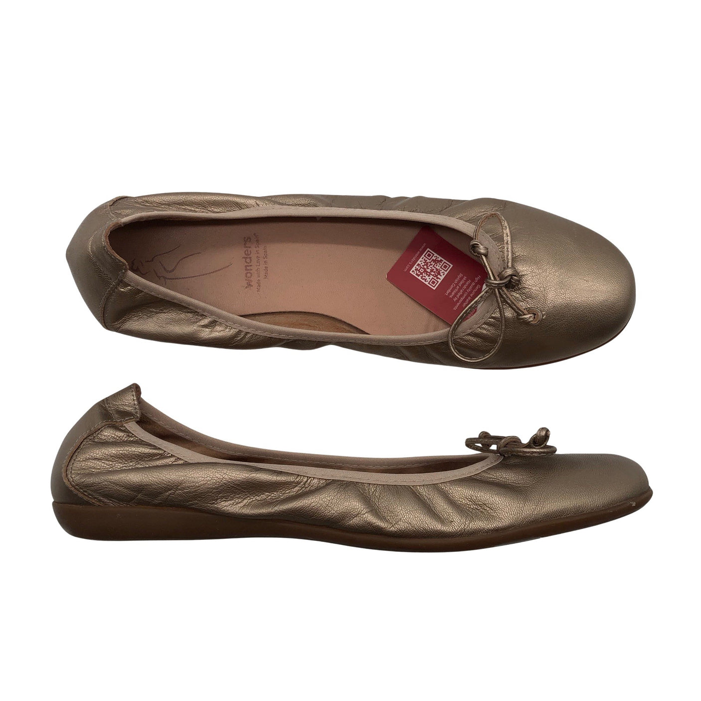 Unisex Wonders - Ballerinas, size 41 - Gold (1)