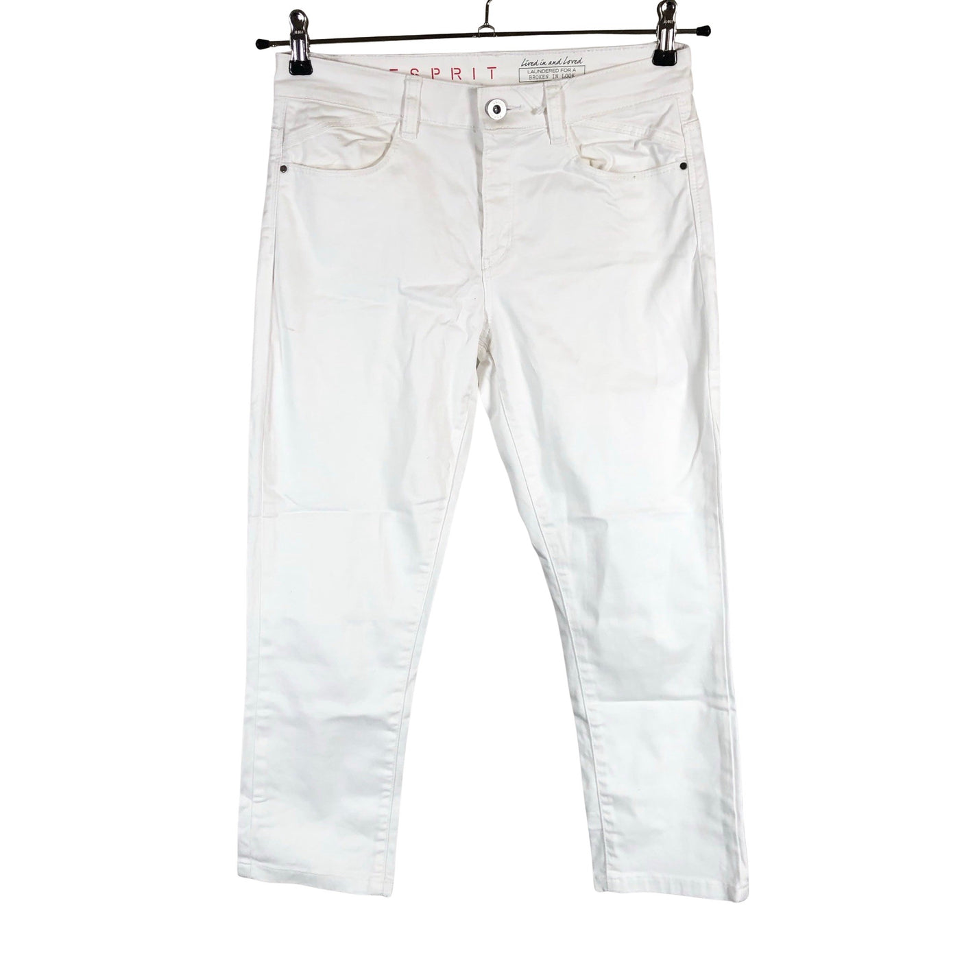 Unisex Esprit - Capri pants, size 36 - White (1)
