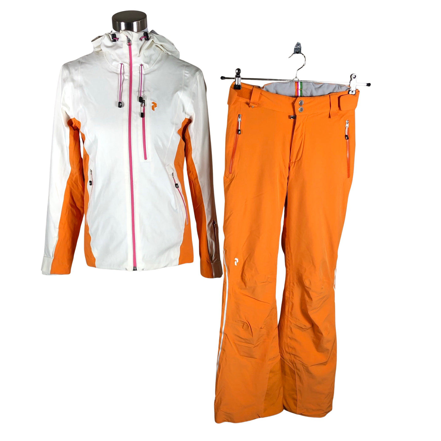 Unisex Peak Performance - Winter jacket and pants set, size 36 - Orange (1)