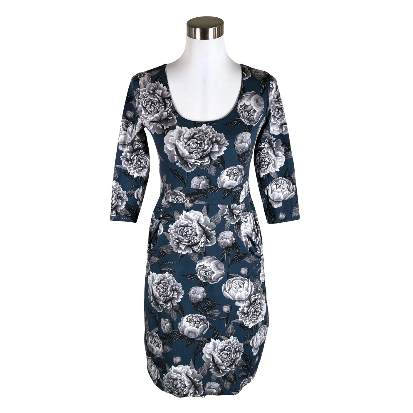 Unisex Handmade - Tricot dress, size 38 - Blue (1)
