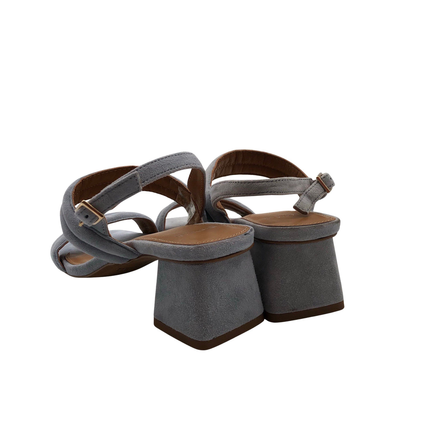 Unisex Mansfield - Heeled sandals, size 37 - Light blue (2)