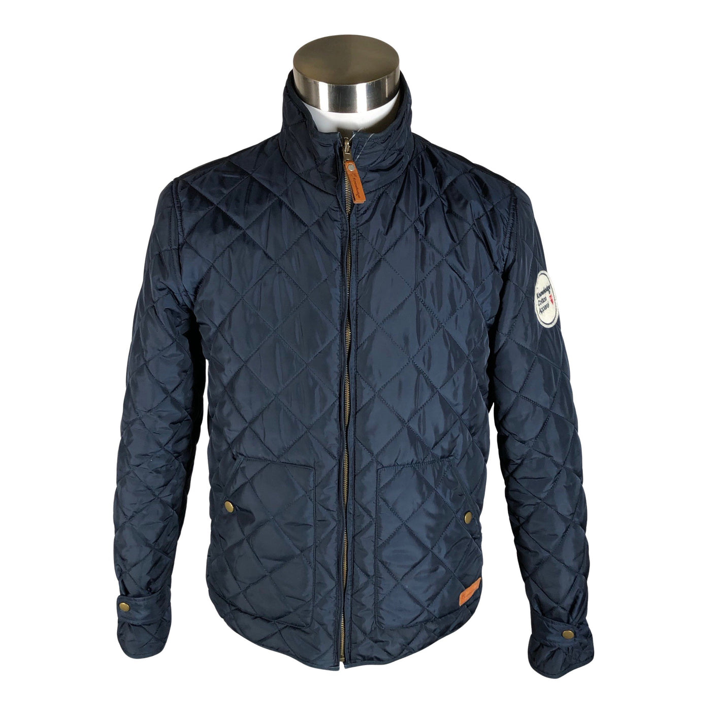 Unisex Knowledge Cotton Apparel - Quilted jacket, size S - Blue (1)