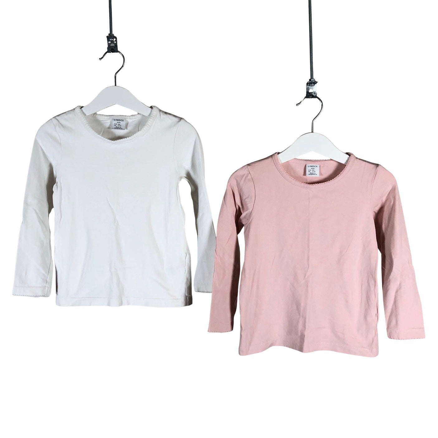 Unisex Lindex - Tricot shirt, size 98 - 104 - White (1)