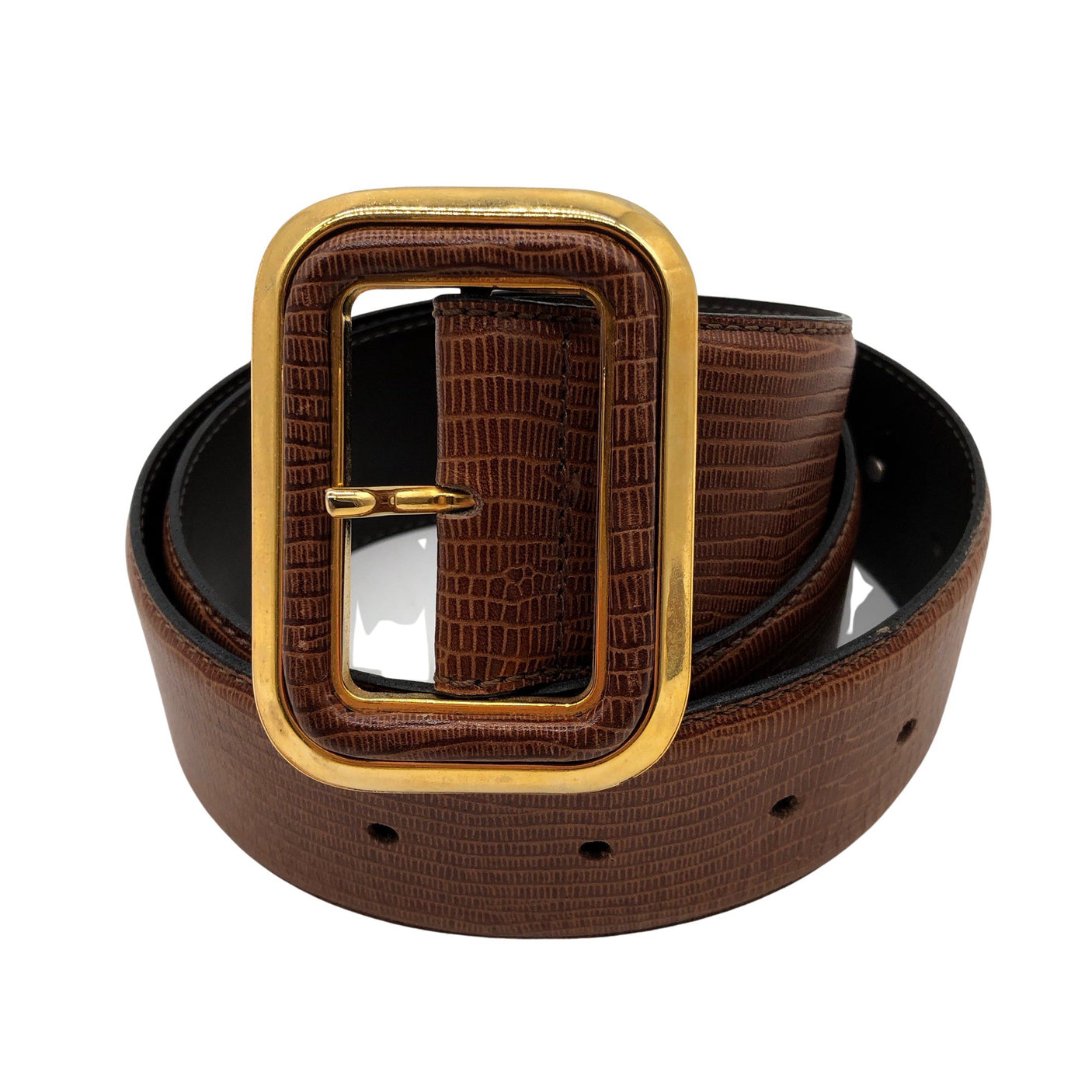 Unisex MaxMara - Leather belt, size No size - Brown (1)