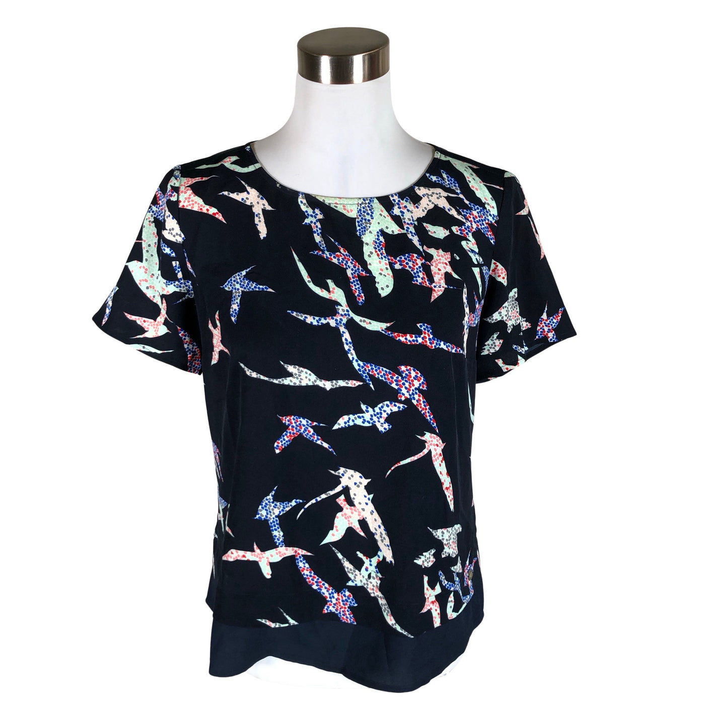 Unisex s.Oliver - Short-sleeved blouse, size 38 - Blue (1)