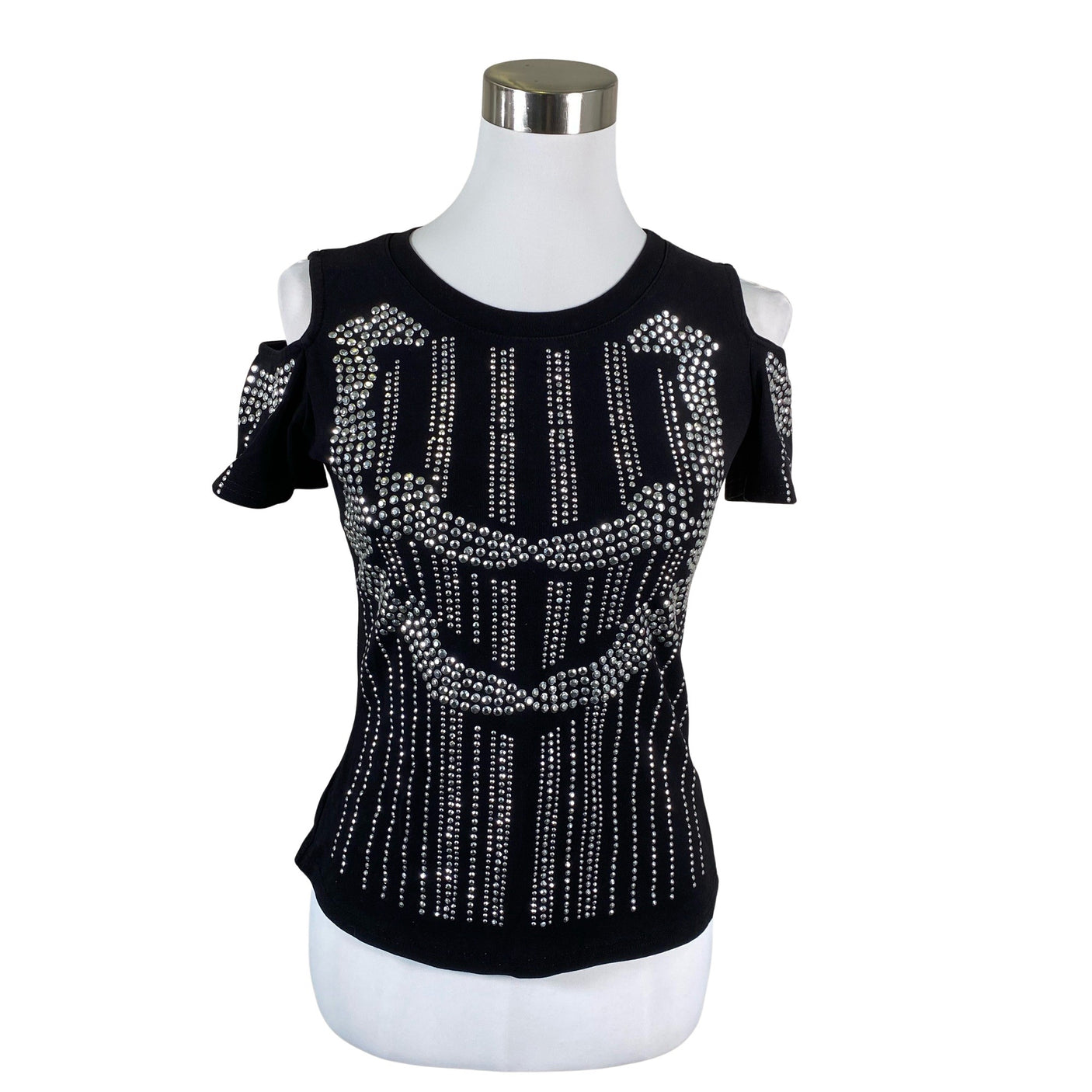 Unisex Vince Otto - Short-sleeved blouse, size 38 - Black (1)
