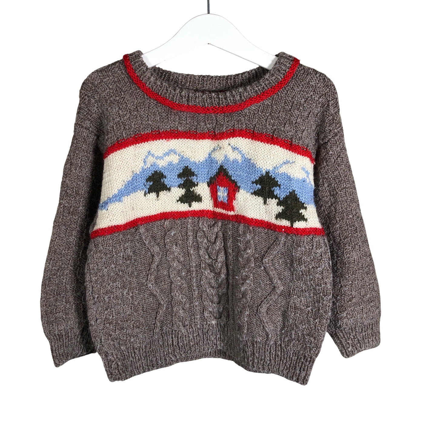 Unisex Handmade - Sweater, size 92 - 98 - Brown (1)