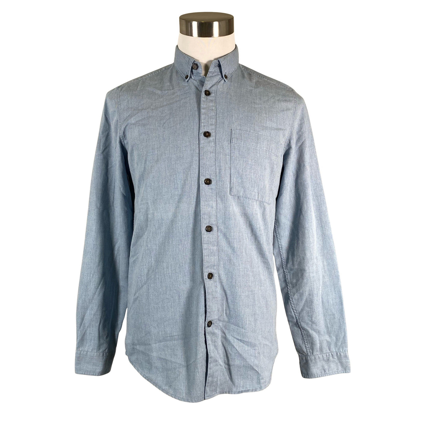 Unisex Vailent - Collared shirt, size M - Light blue (1)
