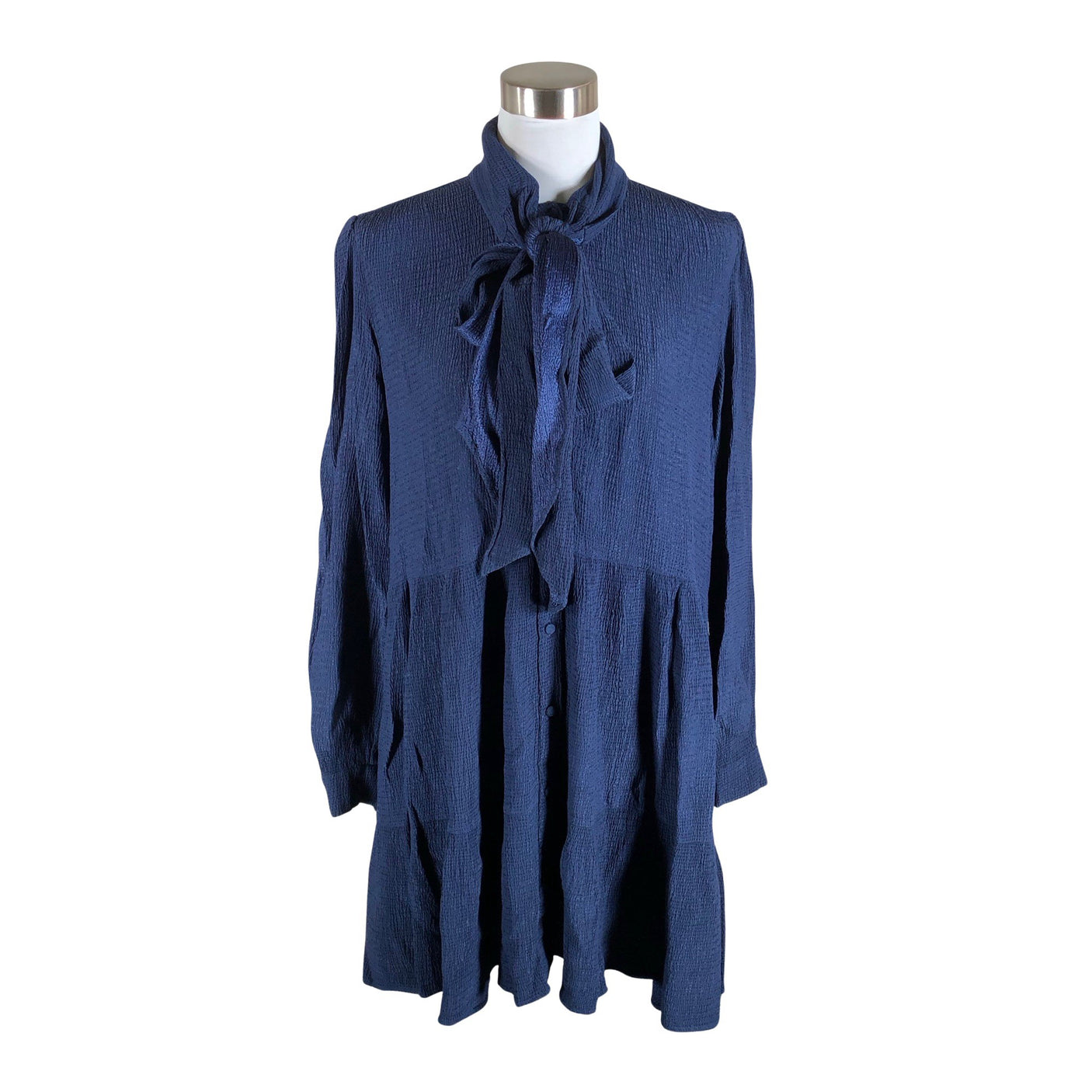 Unisex Sézane - Schiffon dress, size 40 - Blue (1)