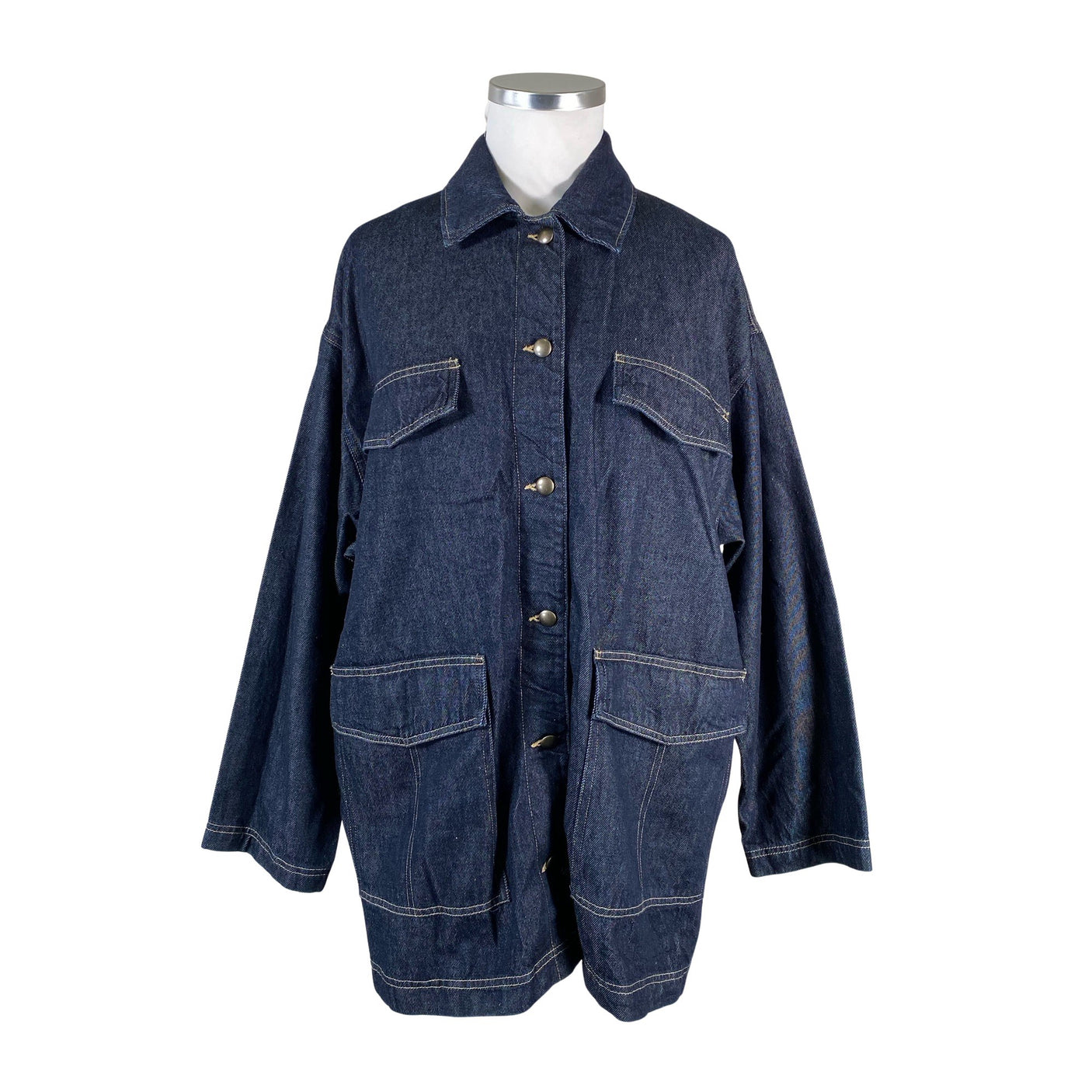 Unisex Lindex - Denim jacket, size 44 - Blue (1)