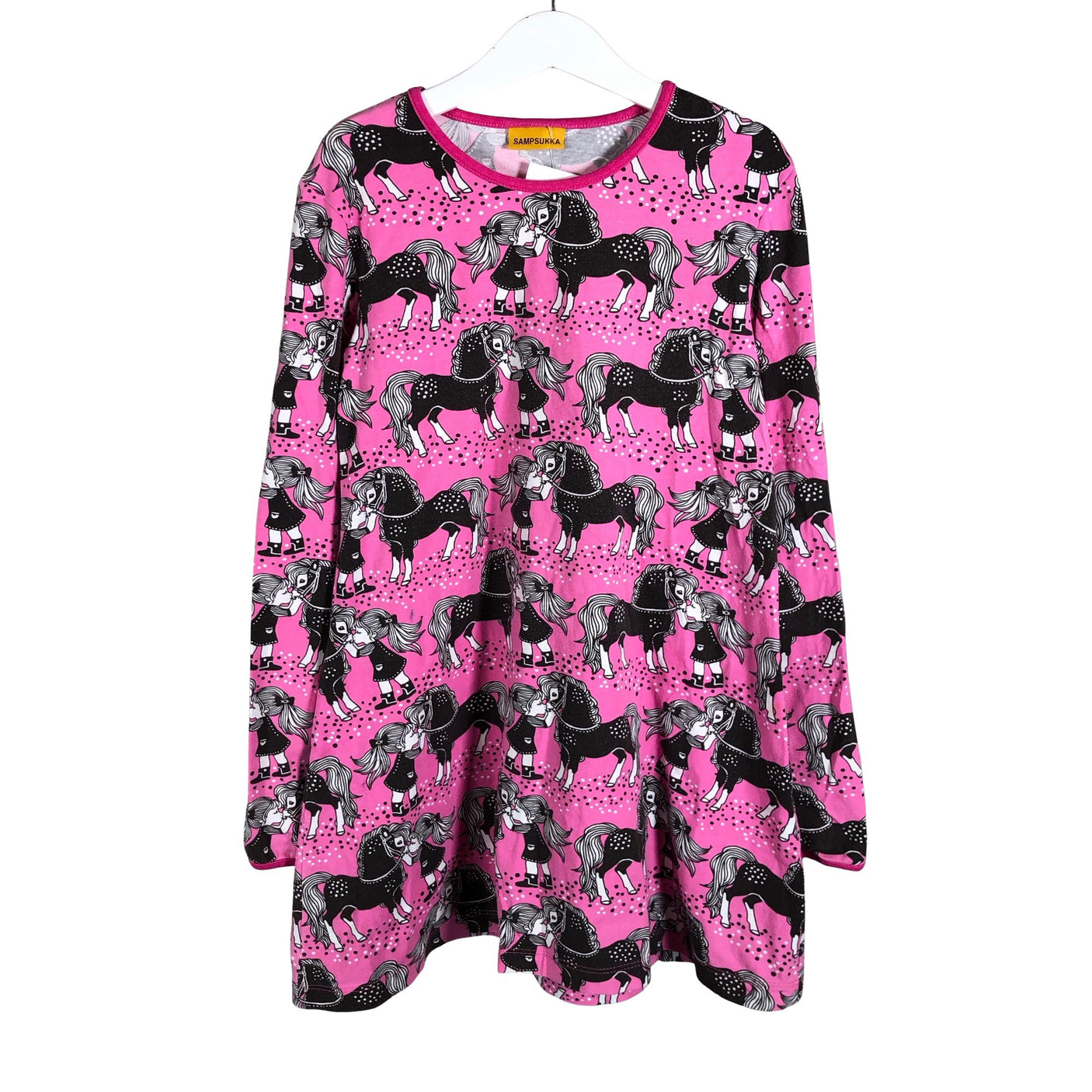 Unisex Sampsukka - Tricot dress, size 134 - 140 - Pink (1)