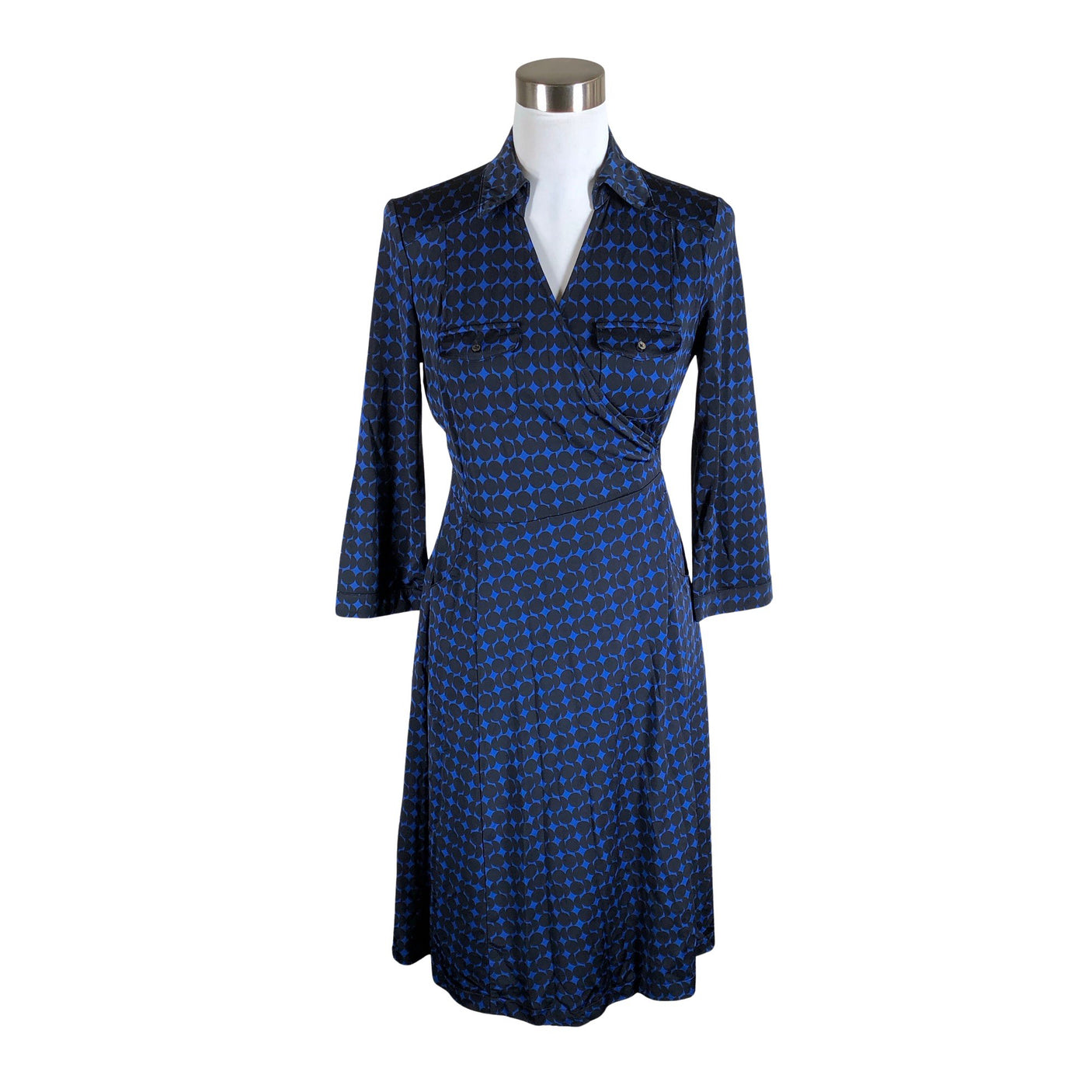 Unisex Esprit - Schiffon dress, size 38 - Blue (1)