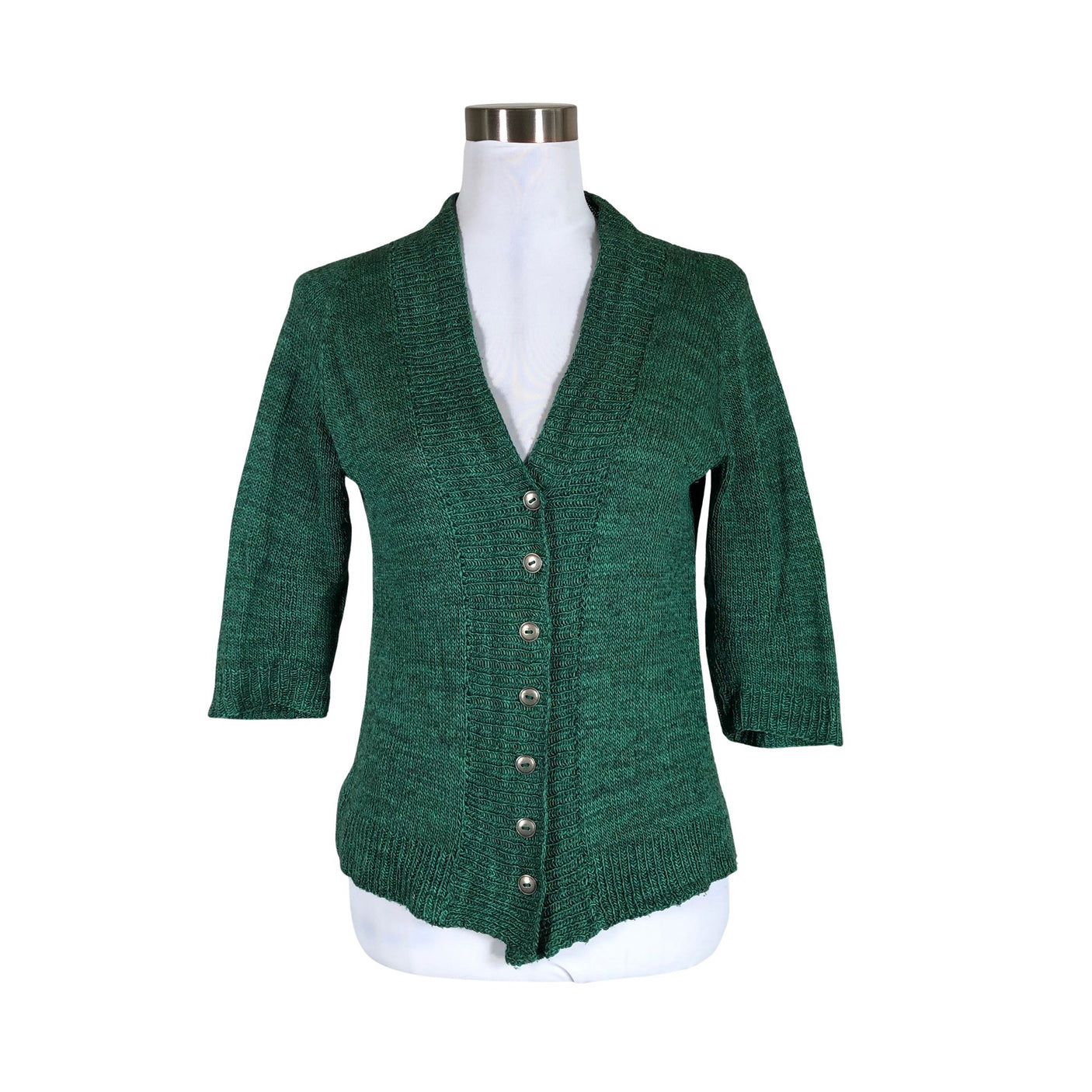 Unisex Handmade - Cardigan, size 36 - Green (1)