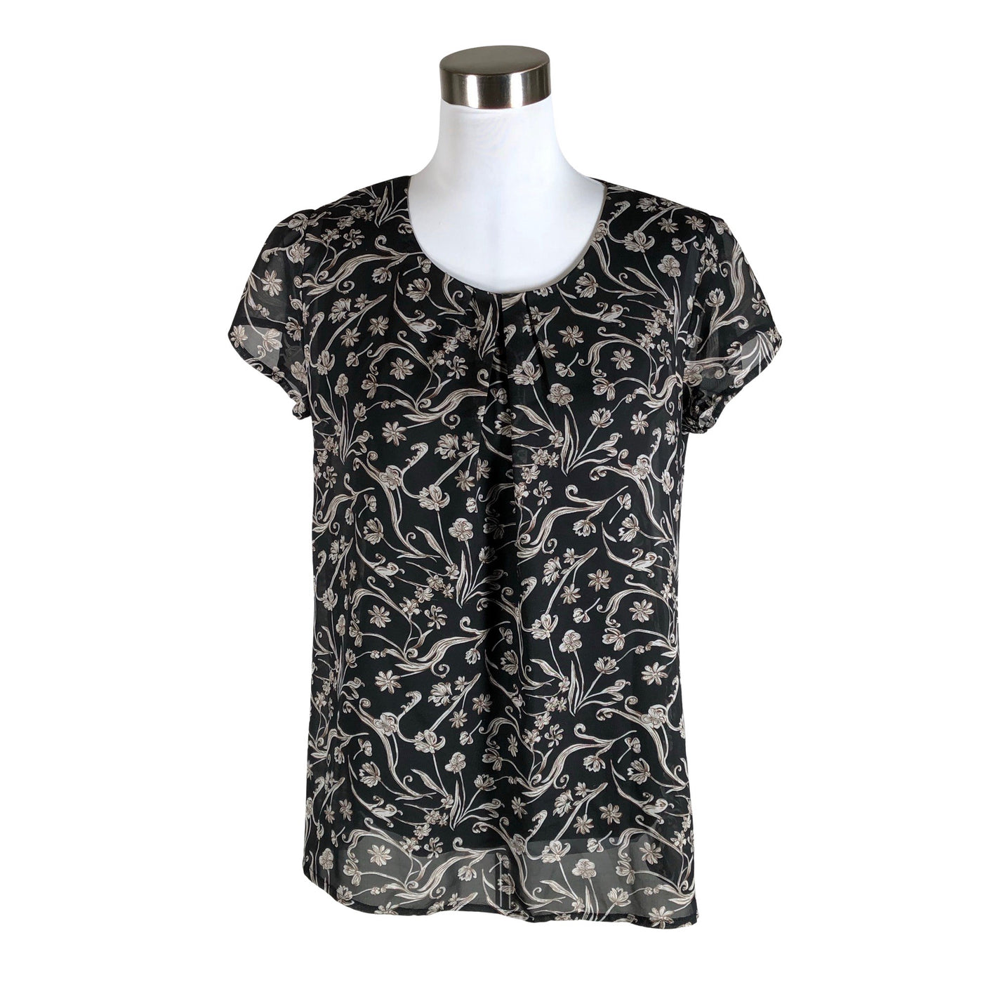 Unisex S.T.I - Short-sleeved blouse, size 38 - Black (1)